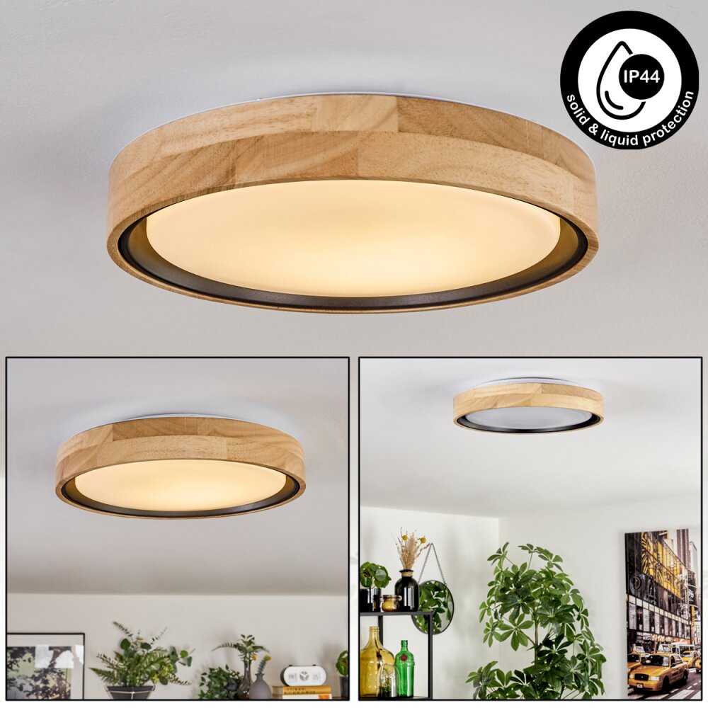 Melstad Deckenleuchte LED Naturfarben, Schwarz, Weiß, 1-flammig main product photo