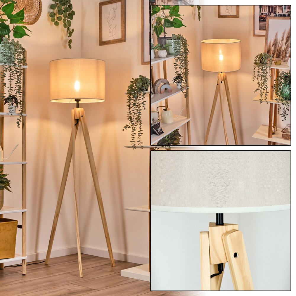 Bassagoda Stehleuchte Naturfarben, 1-flammig main product photo