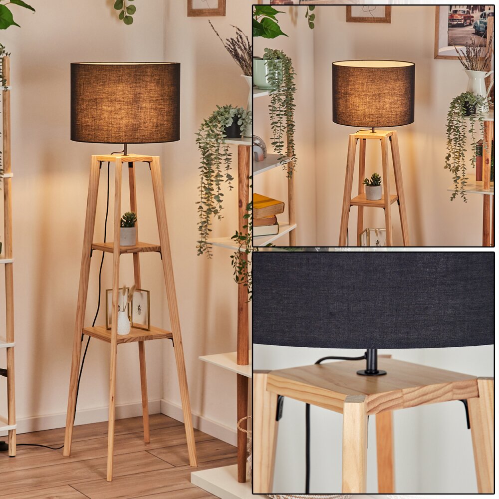 Bassagoda Stehleuchte Naturfarben, 1-flammig main product photo