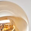 Gastor Deckenleuchte Glas 15 cm Bernsteinfarben, Rauchfarben, 12-flammig