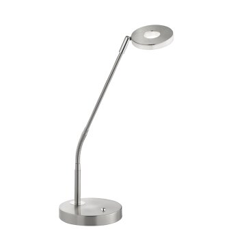 Honsel Dent Tischleuchte LED Nickel-Matt, 1-flammig, Farbwechsler