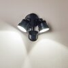 Emmerlev Außenwandleuchte LED Schwarz, 2-flammig, Bewegungsmelder