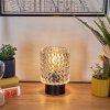 Falgorosa Tischleuchte Glas 11cm Schwarz, 1-flammig