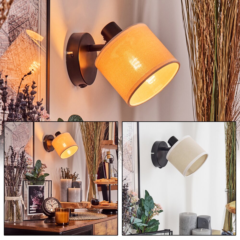 Bassagoda Wandleuchte Schwarz, 1-flammig main product photo