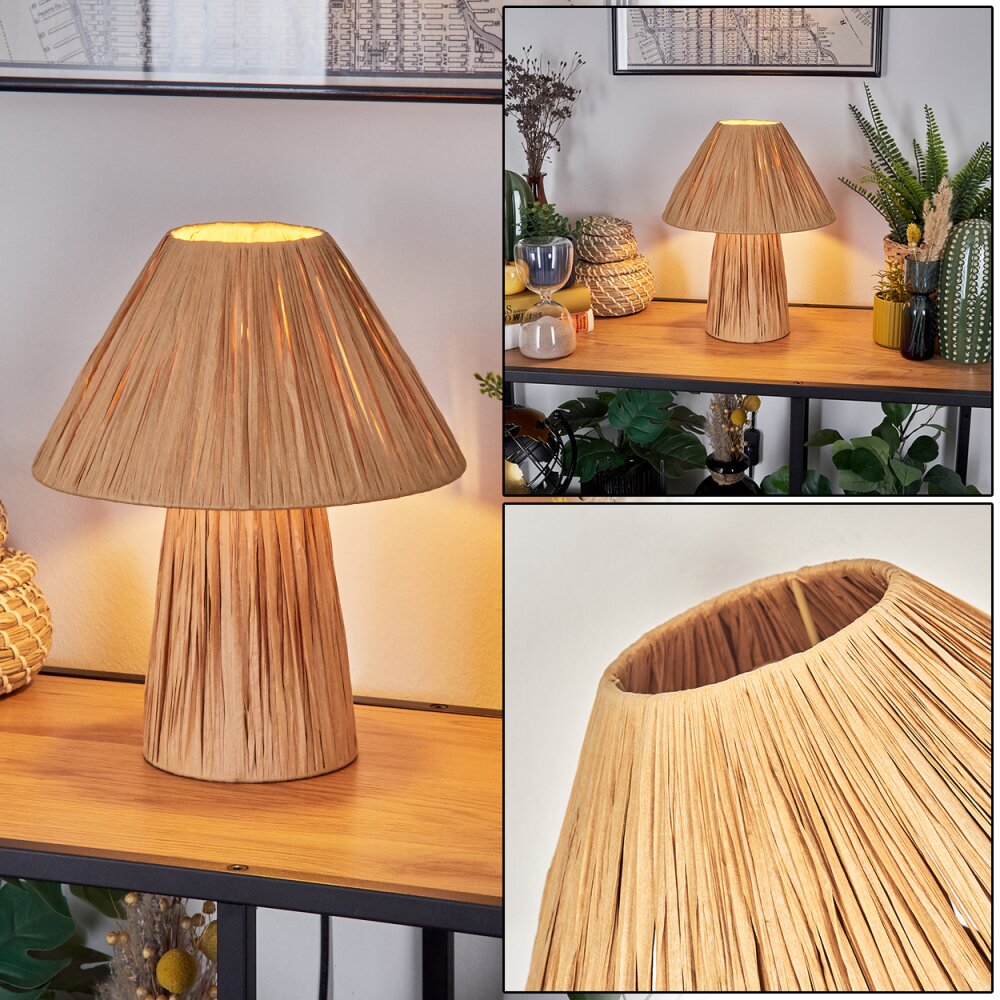 Pilzlampe Paiol Tischleuchte Beige, Naturfarben, 1-flammig main product photo