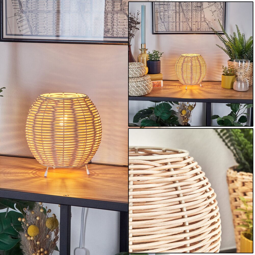 Malpica Tischleuchte 16 cm Beige, 1-flammig main product photo