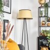 Chellas Stehleuchte 45 cm beige, Schwarz, 1-flammig