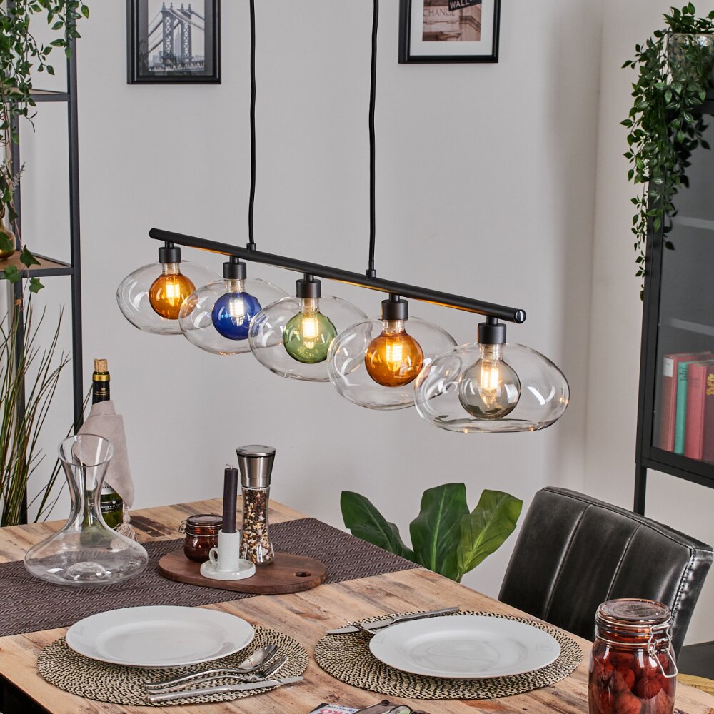Monsul Deckenleuchte Schwarz, 5-flammig main product photo