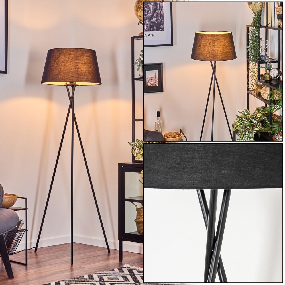 Bassagoda Stehleuchte 45 cm Schwarz, Weiß, 1-flammig main product photo
