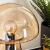 Pilz Look Almagre Tischleuchte Glas 18 cm Schwarz, 1-flammig