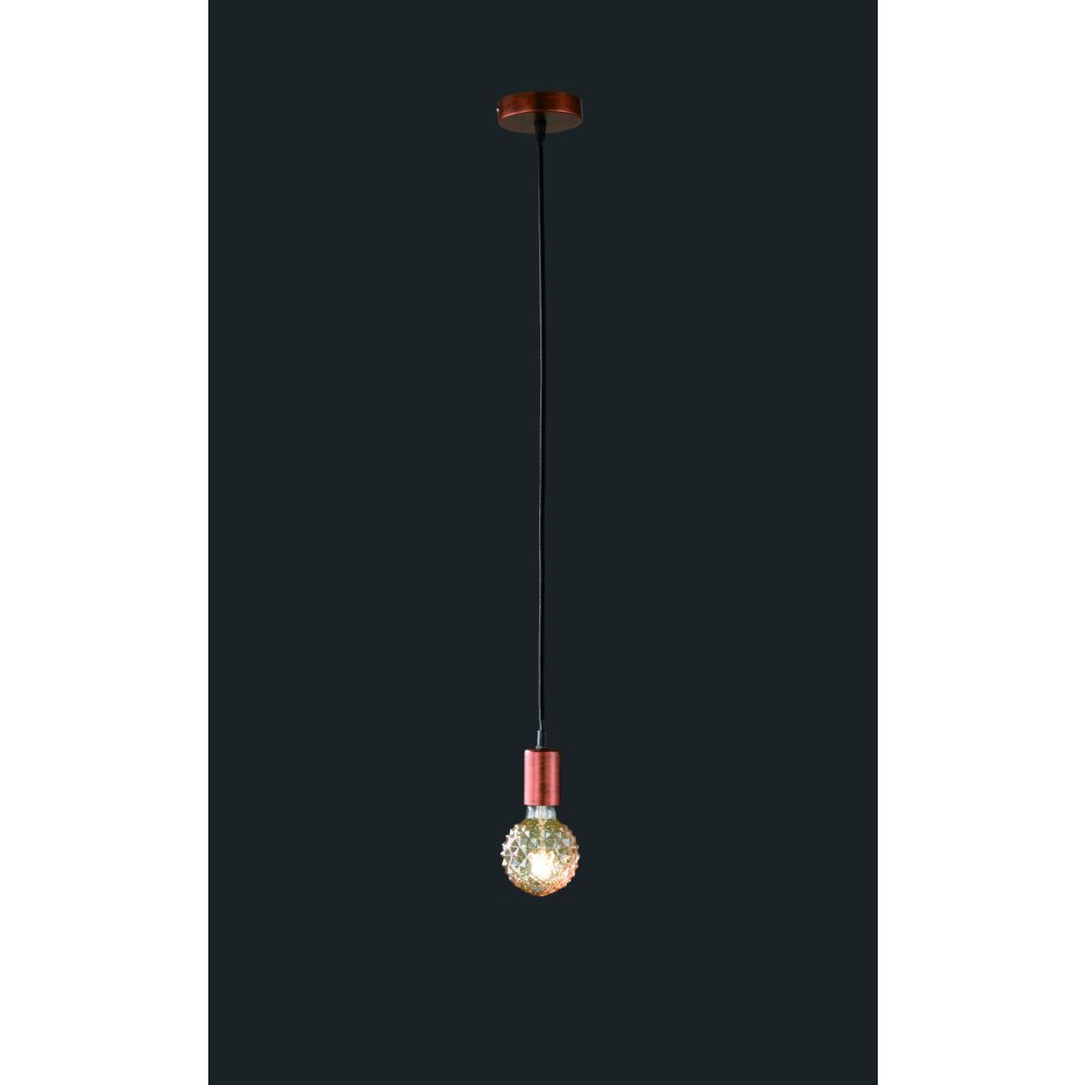 Trio Leuchten CORD Hängeleuchte Kupferfarben, 1-flammig main product photo