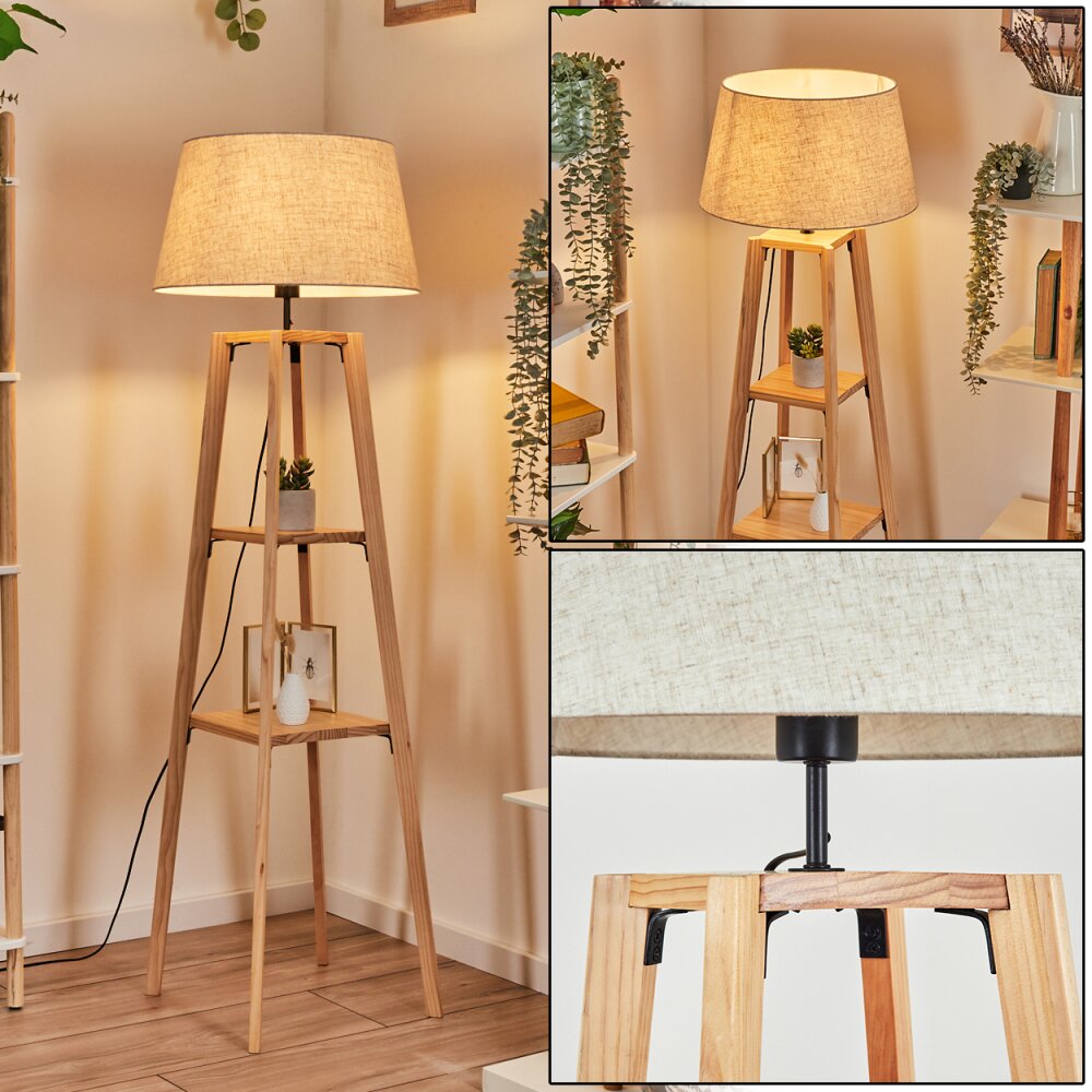 Bassagoda Stehleuchte 45 cm Naturfarben, 1-flammig main product photo