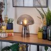 Pilz Look Almagre Tischleuchte Glas 18 cm Schwarz, 1-flammig