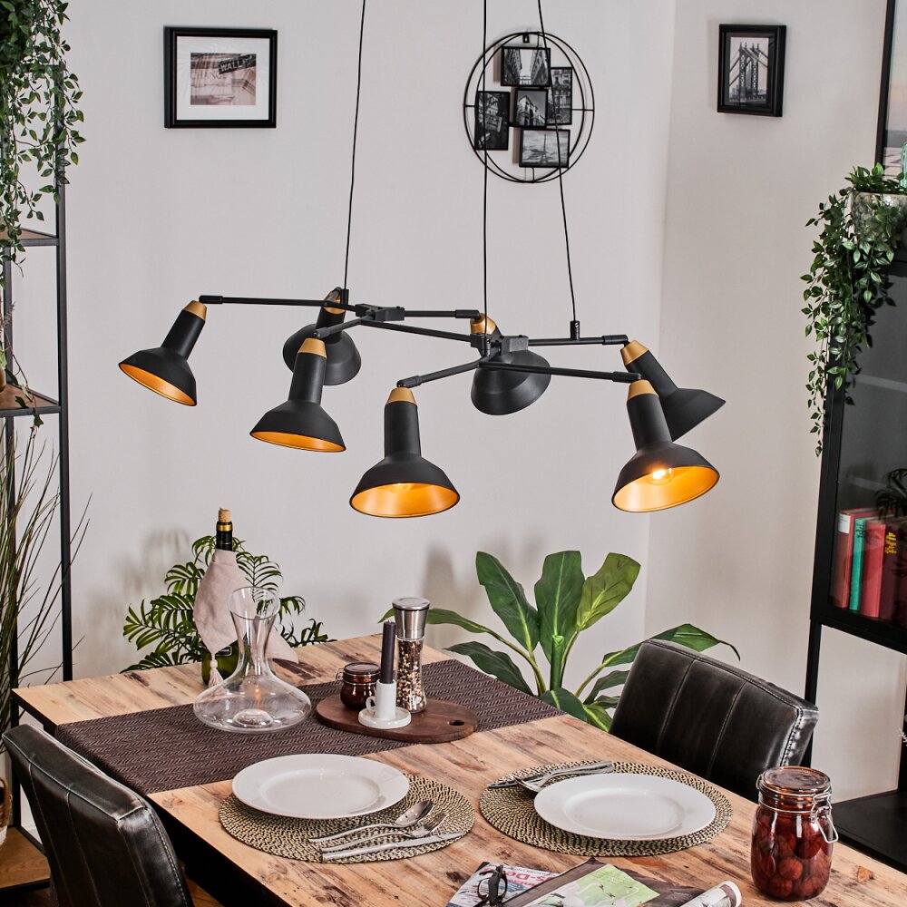 Toftbyn Pendelleuchte Schwarz, 7-flammig main product photo
