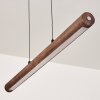 Carbellino Pendelleuchte LED Dunkelbraun, Schwarz, 1-flammig