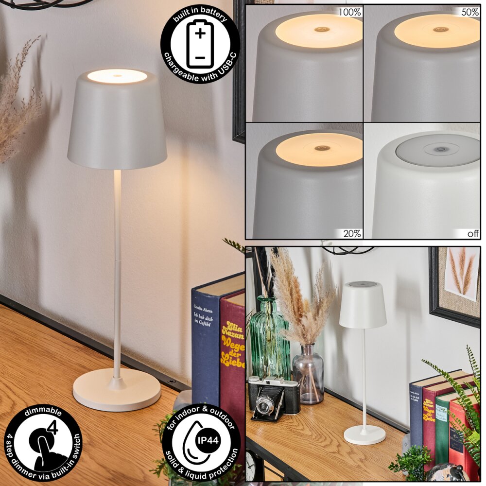 Belece Tischleuchte LED Weiß, 1-flammig main product photo