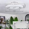 Benesal Deckenventilator Weiß, 1-flammig, Fernbedienung