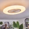 Benesal Deckenventilator Weiß, 1-flammig, Fernbedienung