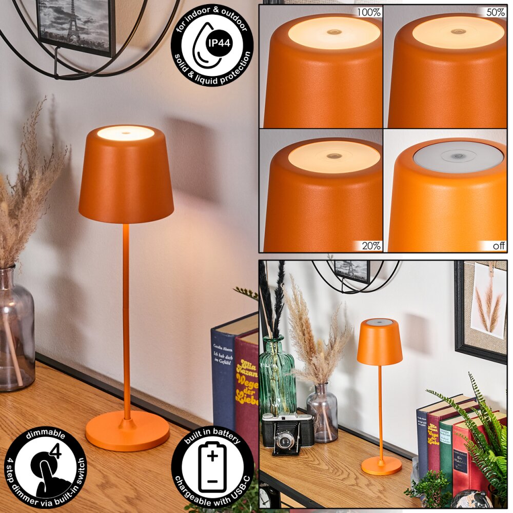 Belece Tischleuchte LED Orange, 1-flammig main product photo