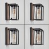 Portalis Aussenwandleuchte Braun, Holzoptik, Schwarz, 1-flammig