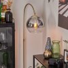 Koyoto Bogenleuchte Glas 25 cm Messing, 1-flammig