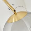 Koyoto Bogenleuchte Glas 25 cm Messing, 1-flammig