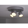 Philips STAR Aufbauspot LED Aluminium, Edelstahl, 3-flammig