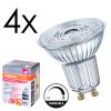 LED GU10 4er Set 3,4 Watt 3000 Kelvin 230 Lumen LED GU10 4er Set 3,4 Watt 3000 Kelvin 230 Lumen