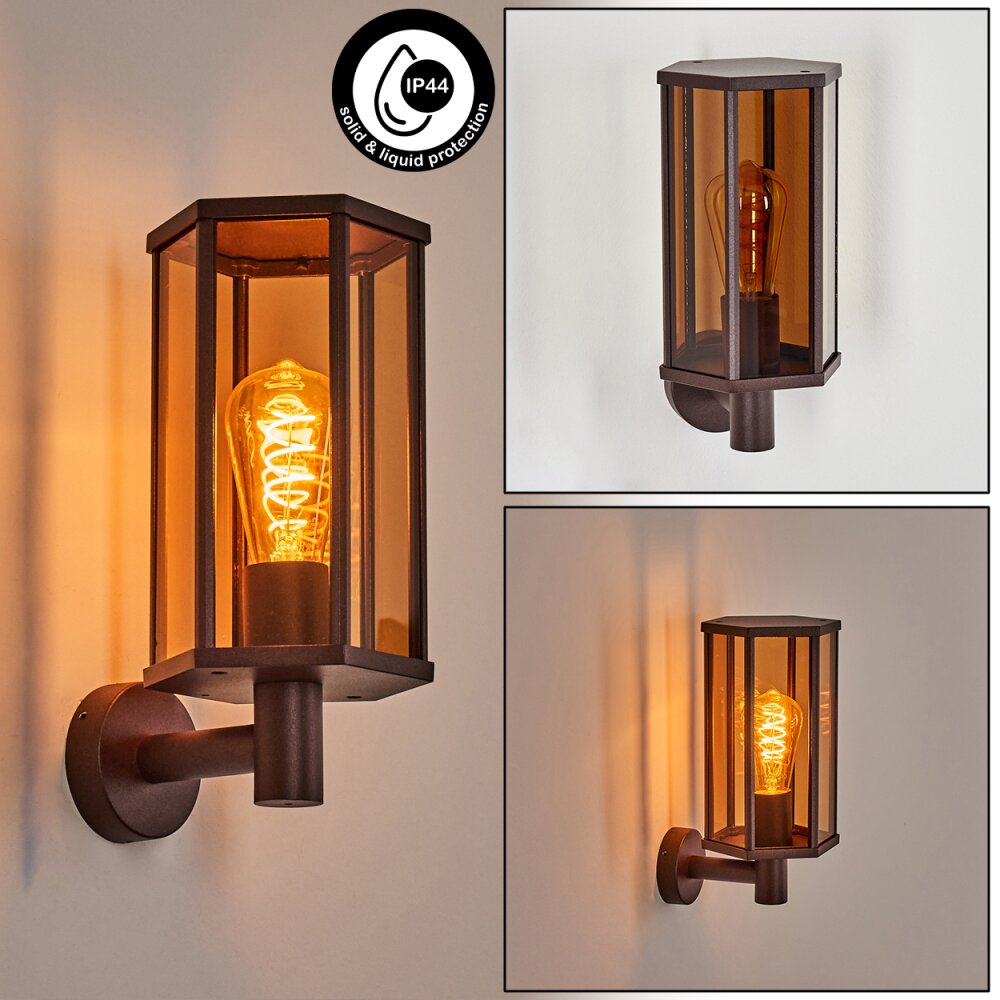 Monfanim Außenwandleuchte Rostfarben, 1-flammig main product photo