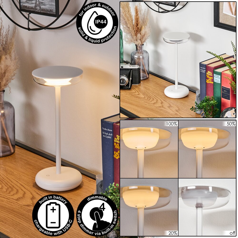Baigorrita Tischleuchte LED Weiß, 1-flammig main product photo