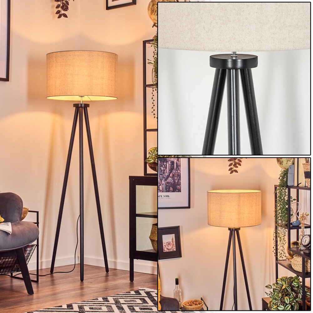 Flemming Stehleuchte Schwarz, 1-flammig main product photo