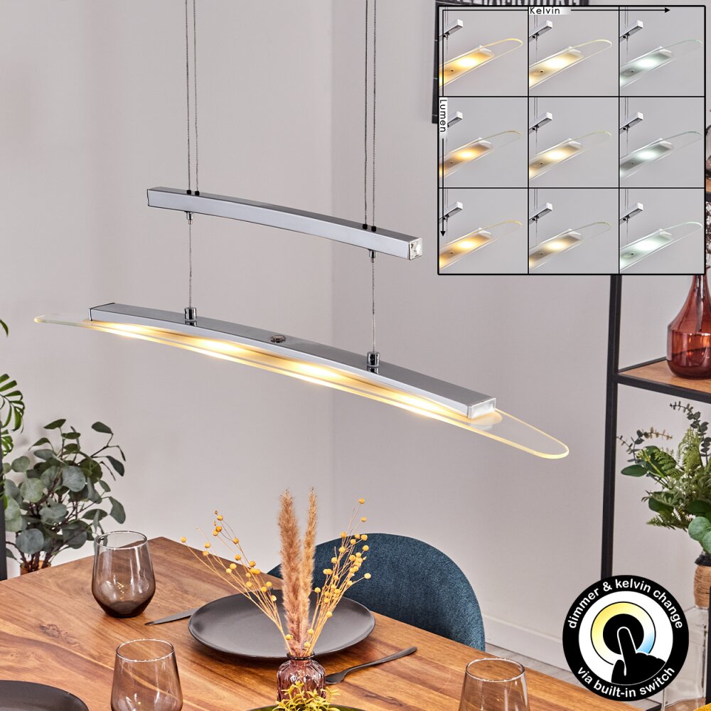 Casalino Pendelleuchte LED Chrom, 1-flammig main product photo