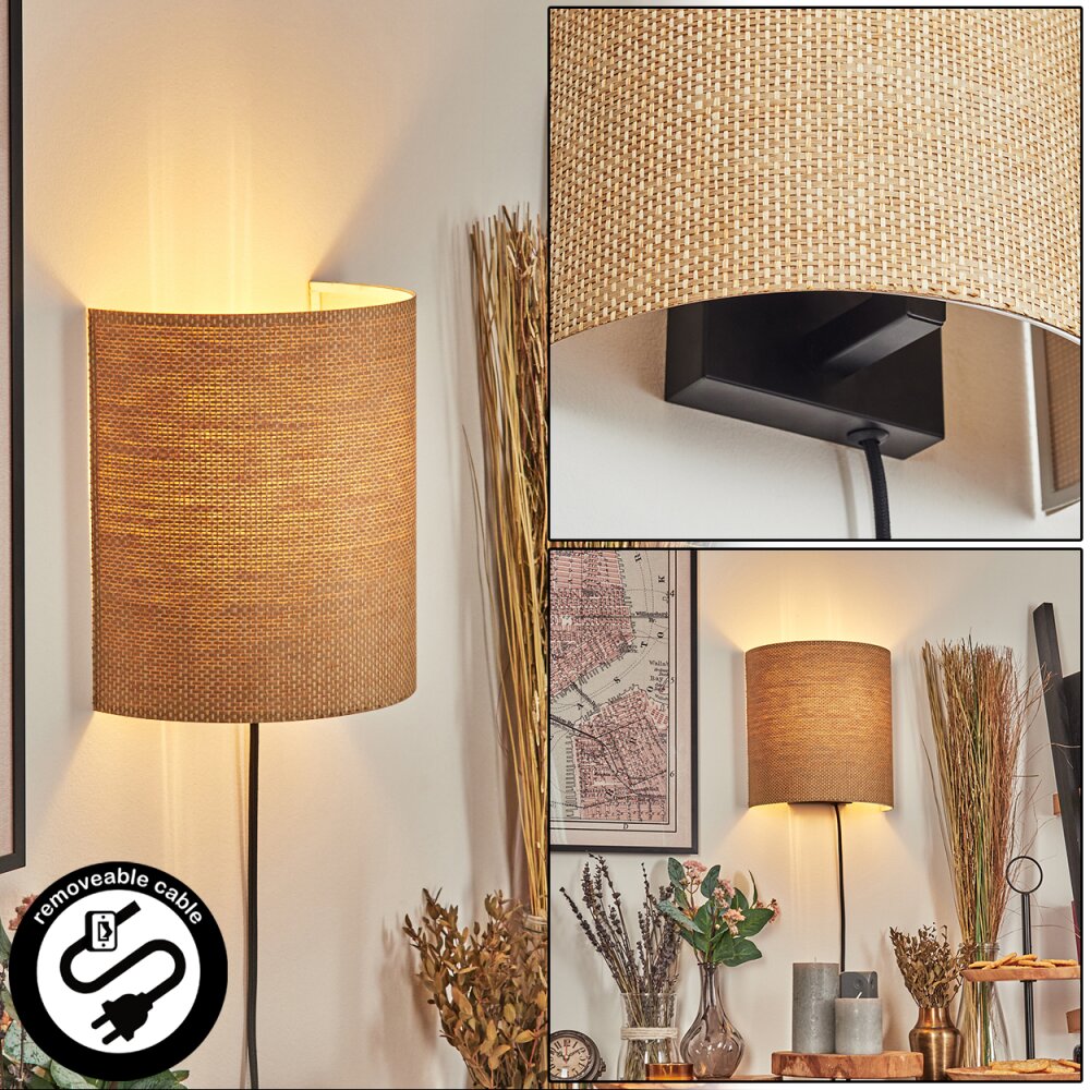 Viadores Wandleuchte Schwarz, 1-flammig main product photo