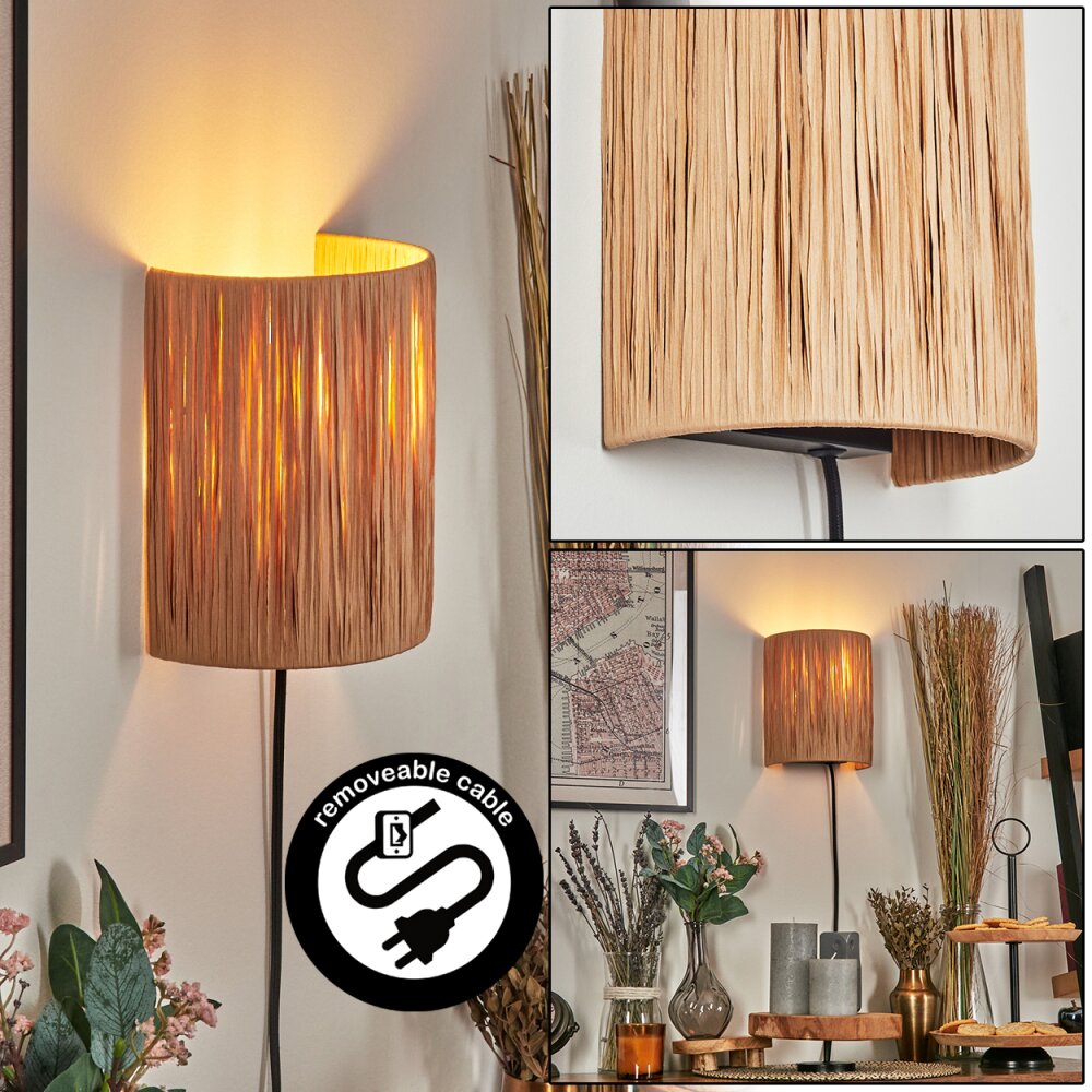 Cardeal Wandleuchte Schwarz, 1-flammig main product photo