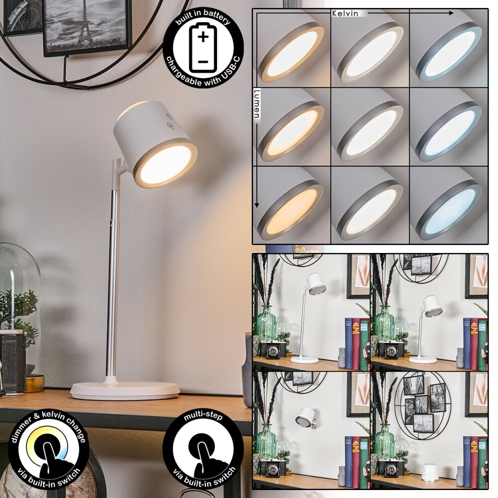 Krumstorp Tischleuchte LED Weiß, 1-flammig main product photo