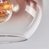 Koyoto Deckenleuchte Glas 15 cm Naturfarben, Schwarz, 3-flammig