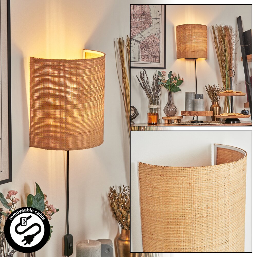 Viadores Wandleuchte Schwarz, 1-flammig main product photo