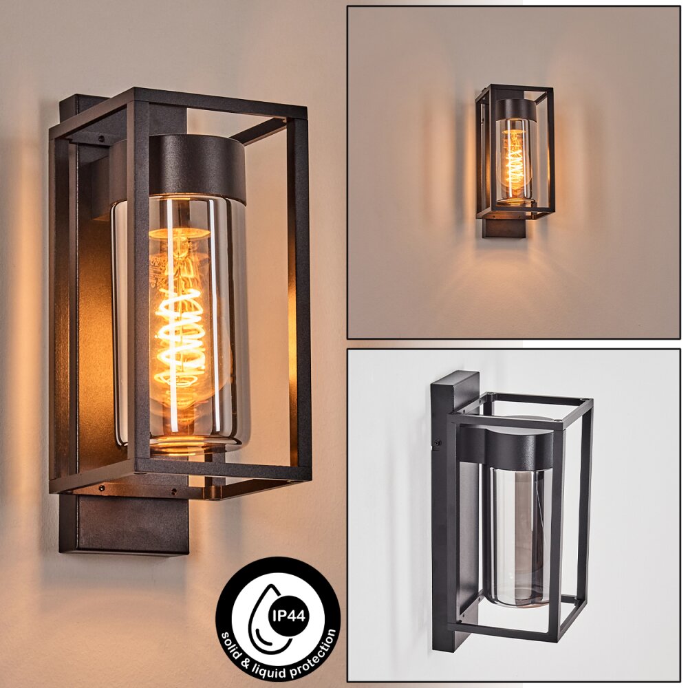 Boucinho Außenwandleuchte Schwarz, 1-flammig main product photo