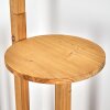 Almogarve Stehleuchte 50 cm Naturfarben, Schwarz, 1-flammig