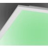 Leuchten Direkt FLAT Deckenleuchte LED Weiß, 1-flammig, Fernbedienung, Farbwechsler