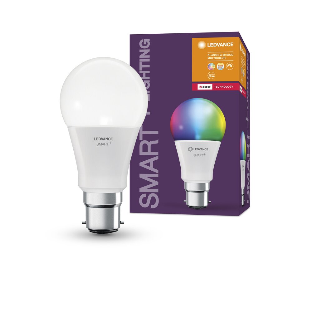 LEDVANCE SMART+ LED B22d 9 Watt 2000-6500 Kelvin 806 Lumen main product photo