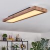 Salmi Deckenpanel LED Holzoptik, Schwarz, 1-flammig