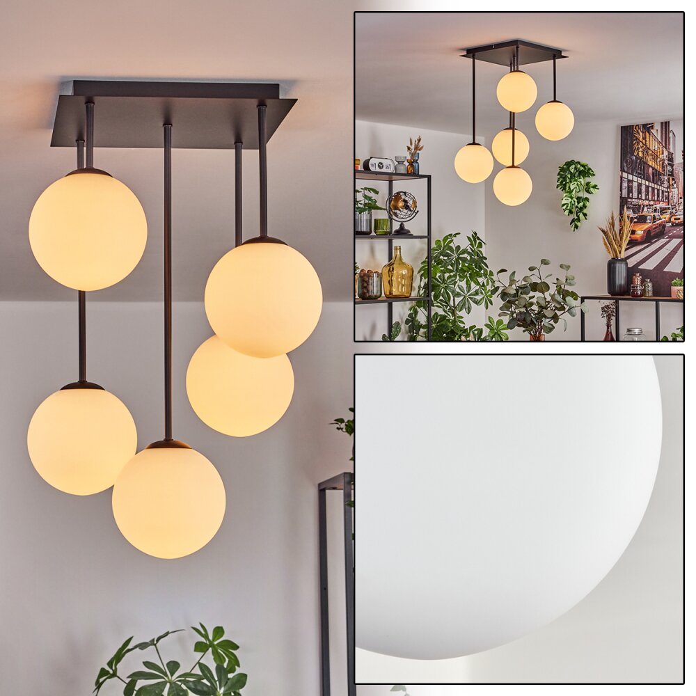 Gastor Deckenleuchte Glas 15 cm Weiß, 5-flammig main product photo