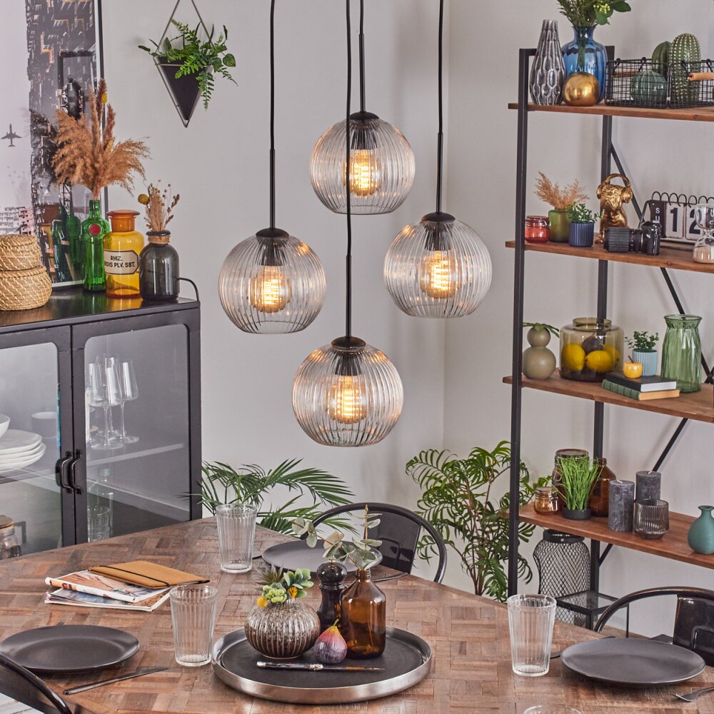 Koyoto Hängeleuchte Glas 20 cm Klar, 4-flammig main product photo