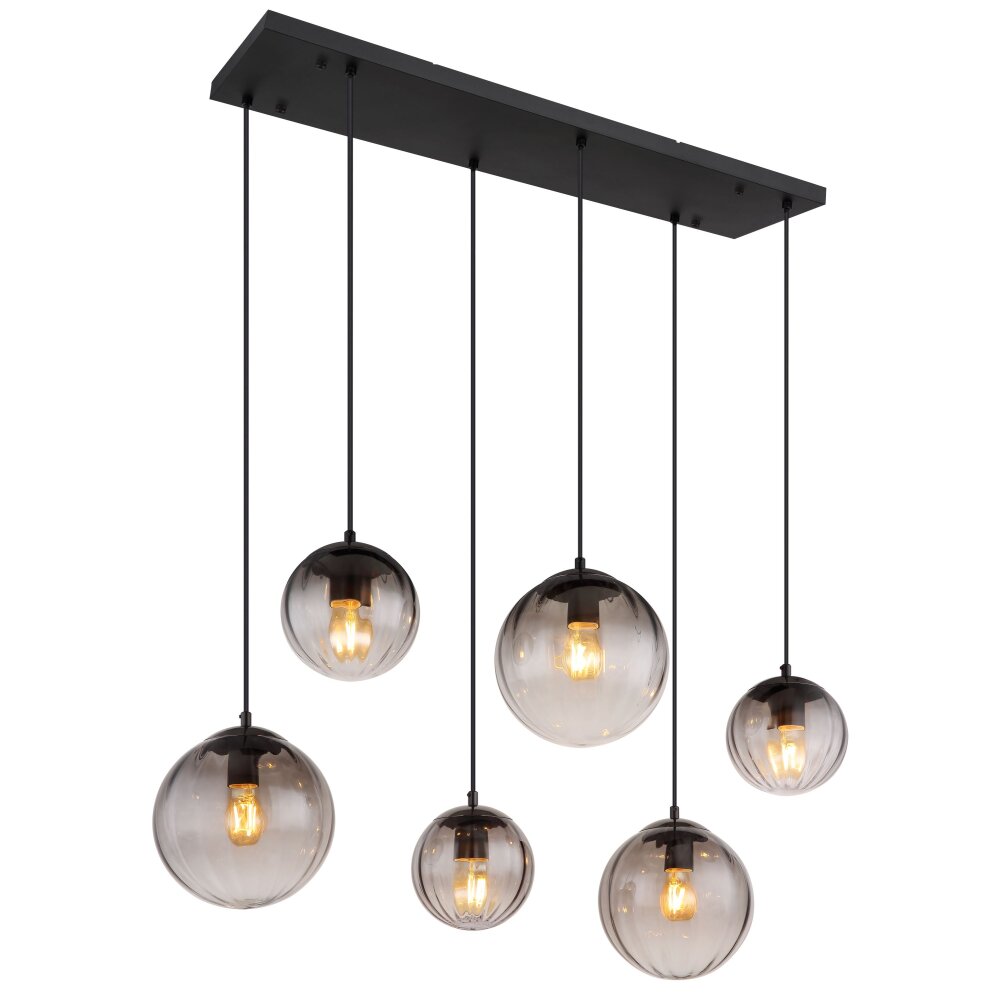 Globo DALLERTA Hängeleuchte Schwarz, 6-flammig main product photo