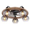 Globo LAMOTTA Deckenventilator Schwarz, 5-flammig, Fernbedienung