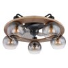 Globo LAMOTTA Deckenventilator Schwarz, 5-flammig, Fernbedienung
