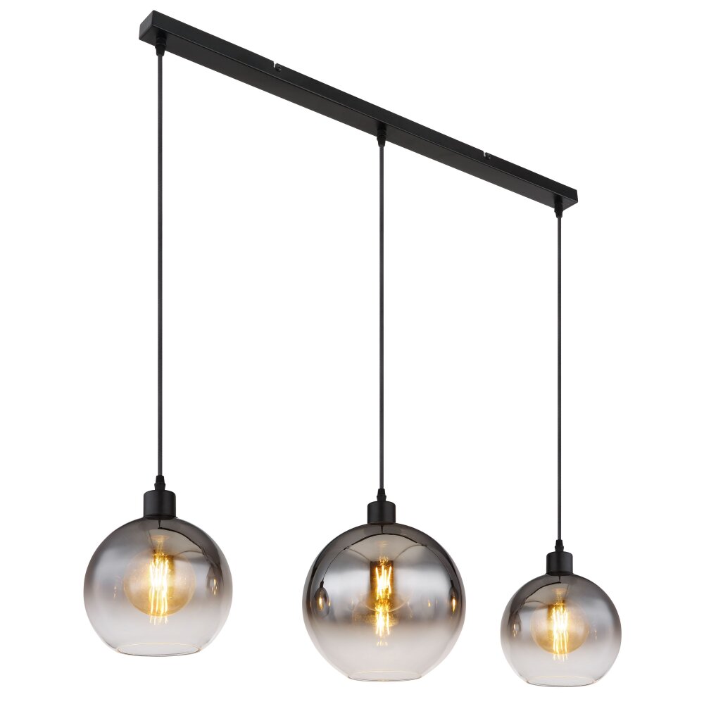 Globo Newcastle Hängeleuchte Schwarz, 3-flammig main product photo
