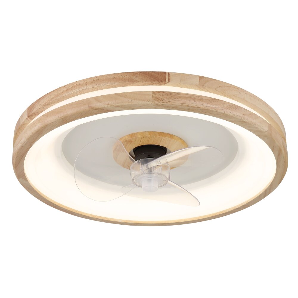 Globo Gatian Deckenventilator LED Dunkelbraun, Weiß, 1-flammig, Fernbedienung main product photo