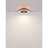Globo Blizzak Deckenventilator LED Schwarz, 1-flammig, Fernbedienung